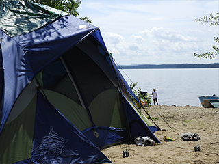 Campground at réserve faunique Ashuapmushuan