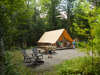 Campground at parc national du Mont-Mégantic