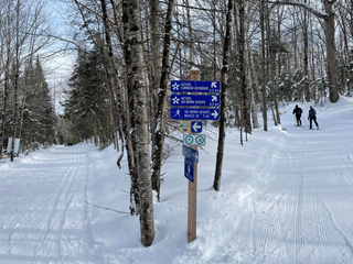 Cross-country skiing at Parc du Corridor aérobique