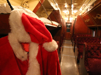Santa Claus Christmas Train Exporail Railway Christmas