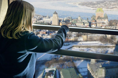 This spring break, discover the most beautiful view in Québec City!