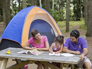 Campground at Centre Touristique du Lac-Simon