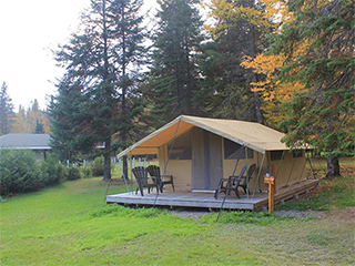 Campground at réserve faunique de Port-Daniel