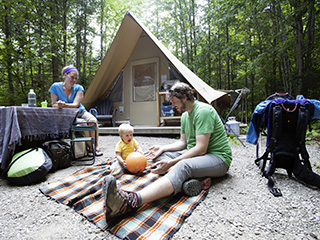 Campground at Parc national du Fjord-du-Saguenay