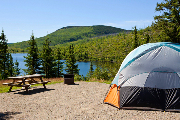 Campground at Parc national des Grands-Jardins