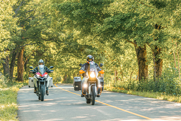 Motorcycling in the Bas-Saint-Laurent region