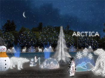Arctica, photo credit:: Leblanc Illuminations Canada pour Parc Safari
