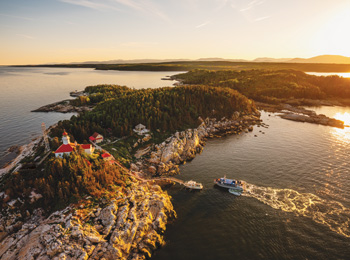 Aerial view of the Saguenay–St. Lawrence Marine Park