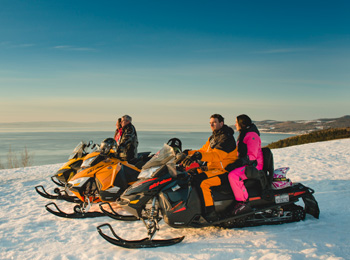 Snowmobiling in Charlevoix