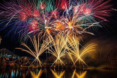 A fireworks extravaganza at the International des Feux Loto-Québec!