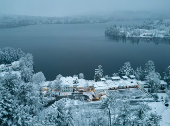Bird's eye view of the Ripplecove in the winter