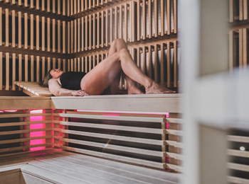 Infrared sauna at Spa Eastman