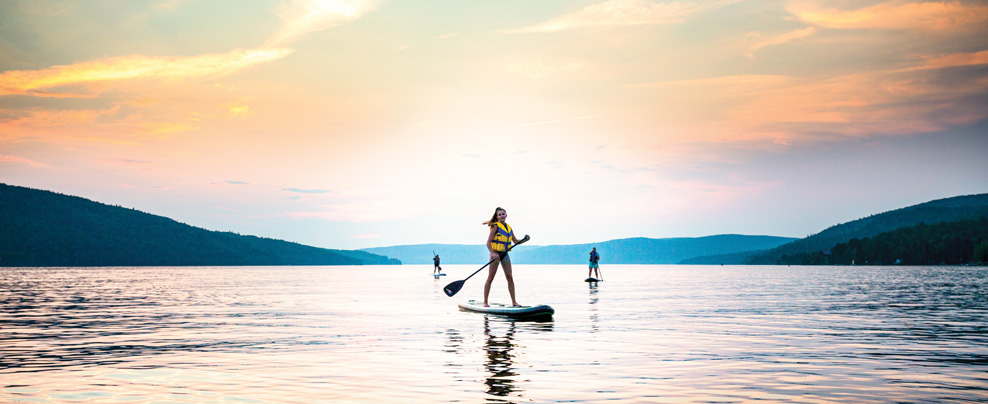 Paddleboarding in the Témiscouata region