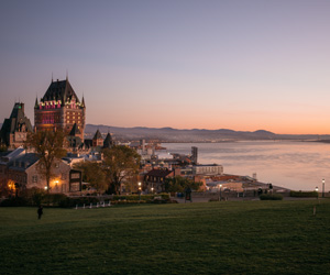 View of Québec City and the Château Frontenac