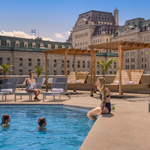 Get a taste of European charm during a stay at the Hilton Québec