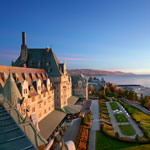 On the road to see two treasures: Château Frontenac and Manoir Richelieu!