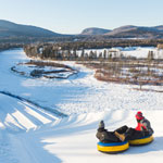 Snow tubing, a favourite of kids and parents